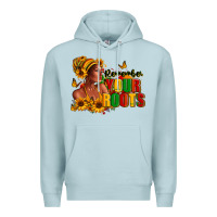 Blue Mist Remember your roots Afro American Premium Hoodie - RanaPortraitStore