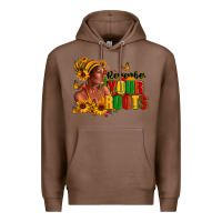 Chestnut Remember your roots Afro American Premium Hoodie - RanaPortraitStore
