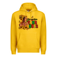 Lemon Remember your roots Afro American Premium Hoodie - RanaPortraitStore