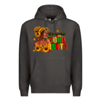 Smoke Remember your roots Afro American Premium Hoodie - RanaPortraitStore