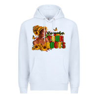 White Remember your roots Afro American Premium Hoodie - RanaPortraitStore