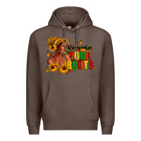 Coffee Remember your roots Afro American Premium Hoodie - RanaPortraitStore