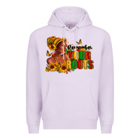 Lilac Remember your roots Afro American Premium Hoodie - RanaPortraitStore