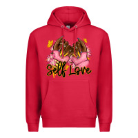 Cardinal Self love pink afro nails Premium Hoodie - RanaPortraitStore