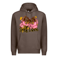 Coffee Self love pink afro nails Premium Hoodie - RanaPortraitStore