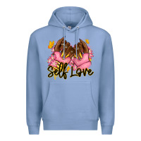 Colony Blue Self love pink afro nails Premium Hoodie - RanaPortraitStore