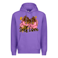 Purple Self love pink afro nails Premium Hoodie - RanaPortraitStore