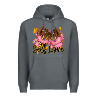 Rock Self love pink afro nails Premium Hoodie - RanaPortraitStore