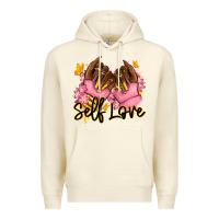 Sandshell Self love pink afro nails Premium Hoodie - RanaPortraitStore
