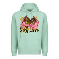 Seafoam Self love pink afro nails Premium Hoodie - RanaPortraitStore