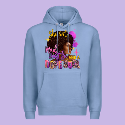 She Got Mad Hustle And A Dope Soul Premium Hoodie Designed By Ranaportraitstore