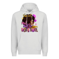 Dove Grey She got mad hustle and a dope soul Premium Hoodie - RanaPortraitStore