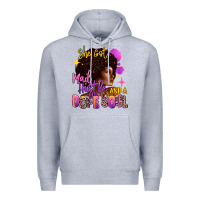 Heather Grey She got mad hustle and a dope soul Premium Hoodie - RanaPortraitStore