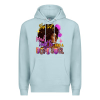 Blue Mist She got mad hustle and a dope soul Premium Hoodie - RanaPortraitStore