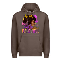 Coffee She got mad hustle and a dope soul Premium Hoodie - RanaPortraitStore