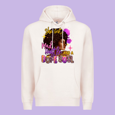 She Got Mad Hustle And A Dope Soul Premium Hoodie Designed By Ranaportraitstore