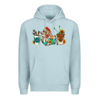 Blue Mist indian coffee cups Premium Hoodie - AdoDesignShop