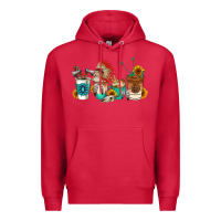Cardinal indian coffee cups Premium Hoodie - AdoDesignShop
