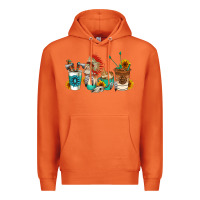Carrot indian coffee cups Premium Hoodie - AdoDesignShop