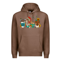 Chestnut indian coffee cups Premium Hoodie - AdoDesignShop
