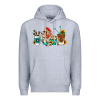 Heather Grey indian coffee cups Premium Hoodie - AdoDesignShop