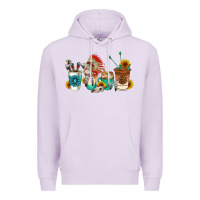 Lilac indian coffee cups Premium Hoodie - AdoDesignShop