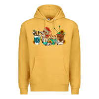 Mustard indian coffee cups Premium Hoodie - AdoDesignShop