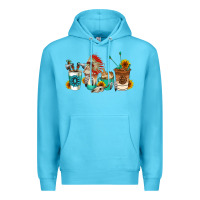 Ocean Blue indian coffee cups Premium Hoodie - AdoDesignShop