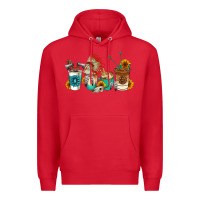 Red indian coffee cups Premium Hoodie - AdoDesignShop