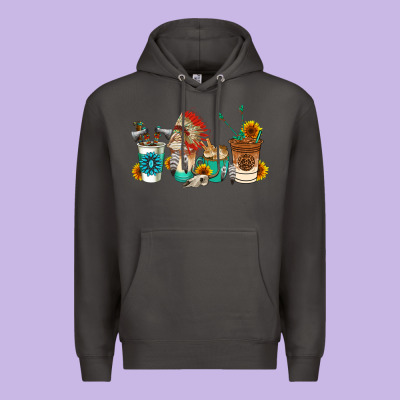 Indian Coffee Cups Premium Hoodie Designed By Adodesignshop