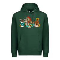 Sports Green indian coffee cups Premium Hoodie - AdoDesignShop