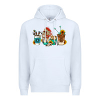 White indian coffee cups Premium Hoodie - AdoDesignShop