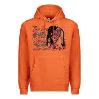 Carrot She has fire in her soul afro woman Premium Hoodie - RanaPortraitStore