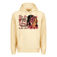 Pina Colada She has fire in her soul afro woman Premium Hoodie - RanaPortraitStore