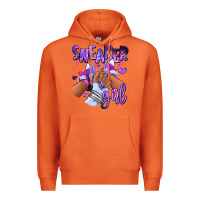 Carrot Purple galaxy sneaker girl Premium Hoodie - RanaPortraitStore