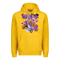 Lemon Purple galaxy sneaker girl Premium Hoodie - RanaPortraitStore