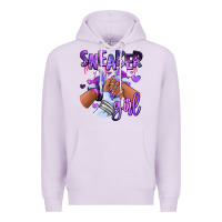 Lilac Purple galaxy sneaker girl Premium Hoodie - RanaPortraitStore