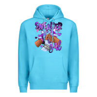 Ocean Blue Purple galaxy sneaker girl Premium Hoodie - RanaPortraitStore
