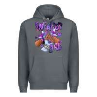 Rock Purple galaxy sneaker girl Premium Hoodie - RanaPortraitStore