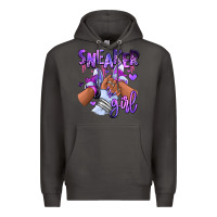 Smoke Purple galaxy sneaker girl Premium Hoodie - RanaPortraitStore