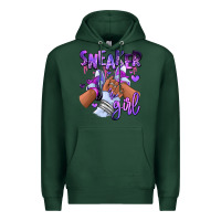 Sports Green Purple galaxy sneaker girl Premium Hoodie - RanaPortraitStore