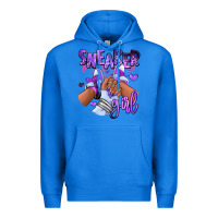 True Royal Purple galaxy sneaker girl Premium Hoodie - RanaPortraitStore