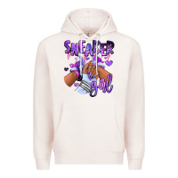 Pale Pink Purple galaxy sneaker girl Premium Hoodie - RanaPortraitStore