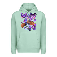 Seafoam Purple galaxy sneaker girl Premium Hoodie - RanaPortraitStore