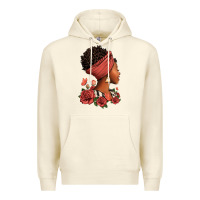 Sandshell She who kneels before god can stand before anyone Premium Hoodie - RanaPortraitStore