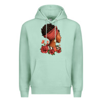 Seafoam She who kneels before god can stand before anyone Premium Hoodie - RanaPortraitStore