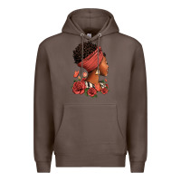 Coffee She who kneels before god can stand before anyone Premium Hoodie - RanaPortraitStore