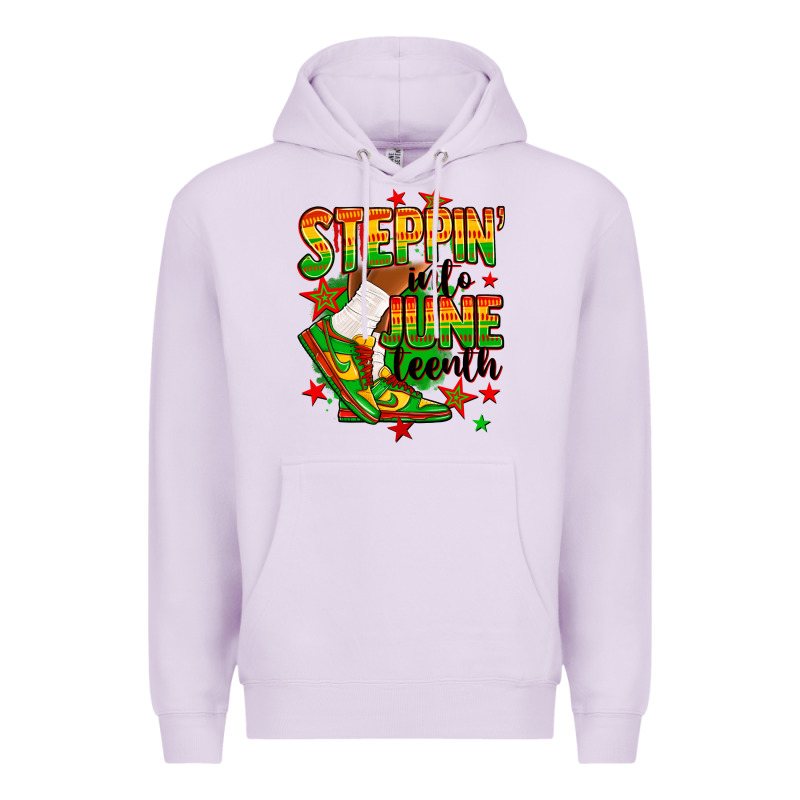 Steppin' Into Juneteenth Premium Hoodie by RanaPortraitStore | Teevron