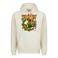 Oatmeal Heather Steppin' into Juneteenth Premium Hoodie - RanaPortraitStore