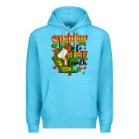 Ocean Blue Steppin' into Juneteenth Premium Hoodie - RanaPortraitStore